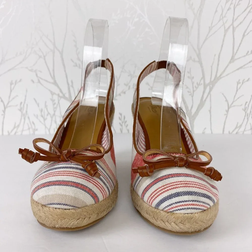 G. H. BASS & CO. Kim Fabric Wedge Slingback Sandal